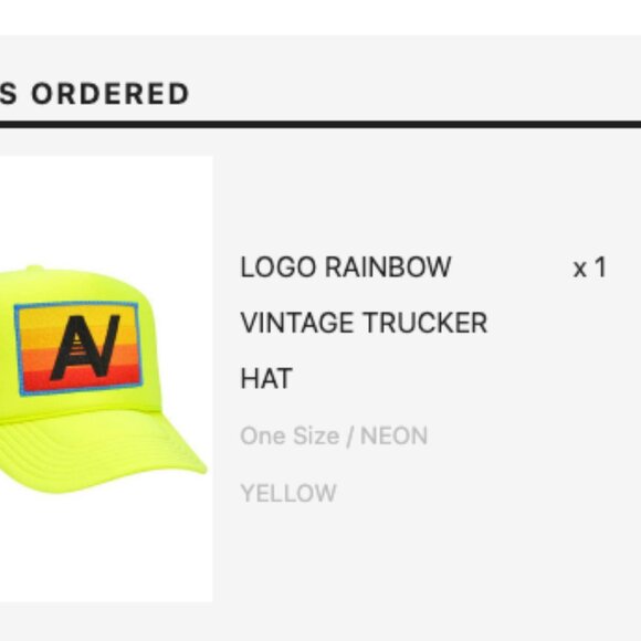 Aviator Nation Neon Yellow Trucker Hat - Picture 4 of 4